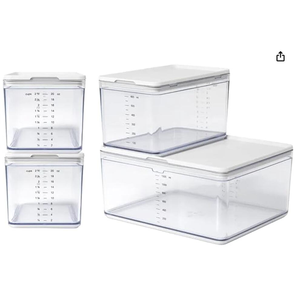 Prepdeck 4-Piece Container Set White Stone CK180601